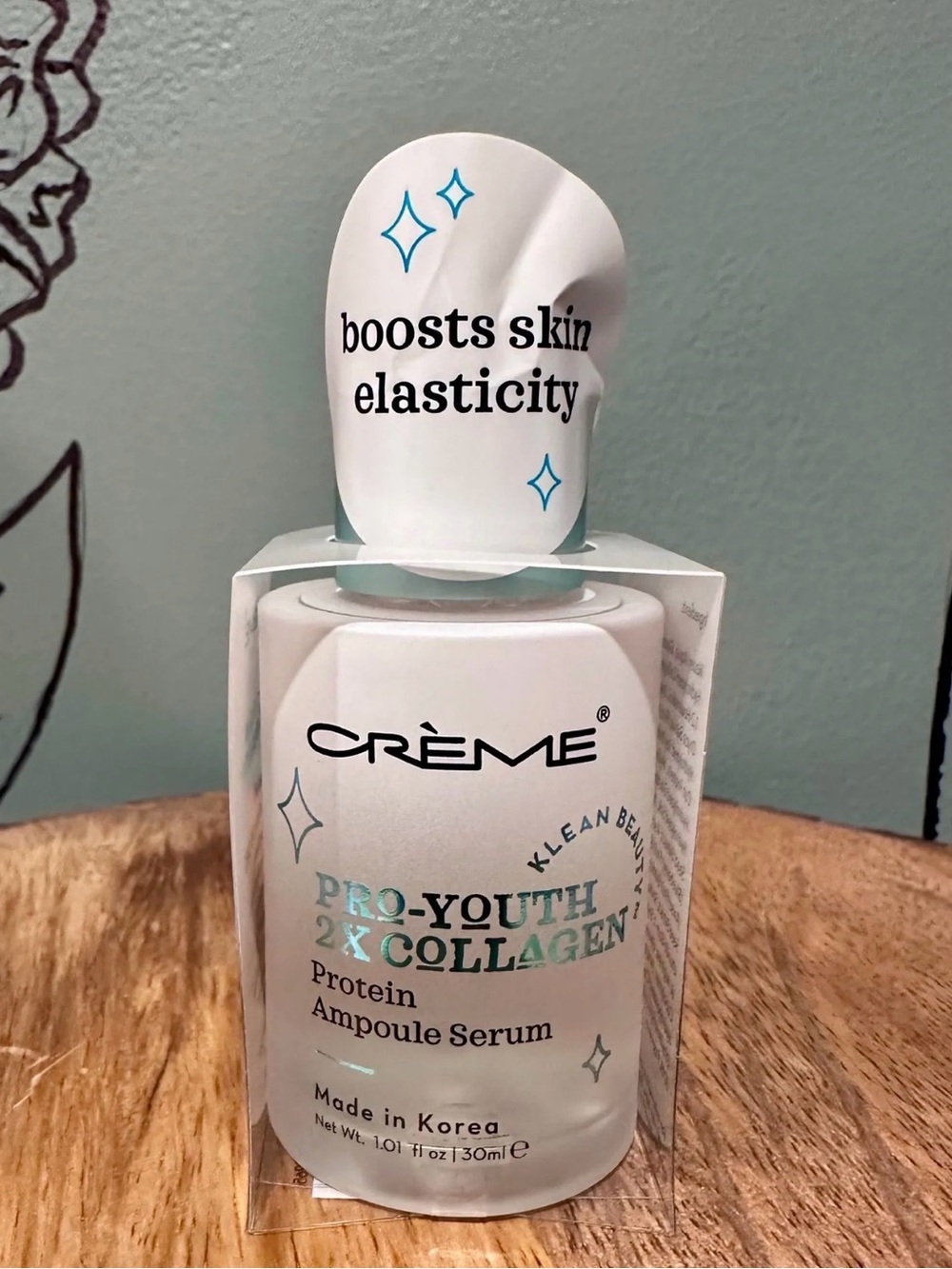 CRÈME Pro-Youth 2X Collagen Protein Ampoule Serum - White/Light Aqua